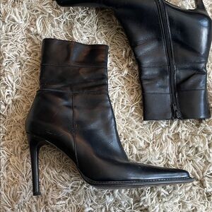 Browns B2 vintage black leather boots